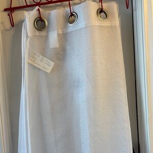 Classic White NEW Sheer Curtains  with 6 Grommets 3 panels